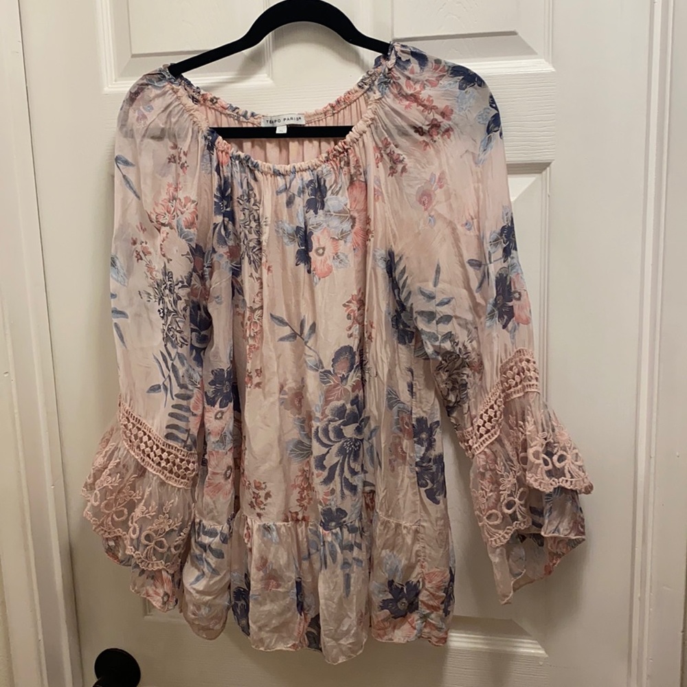 Italian Silk Boho Blouse